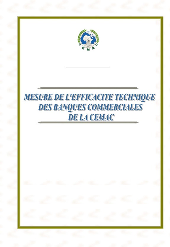 Memoire Online Mesure De L Efficacit Technique Des Banques